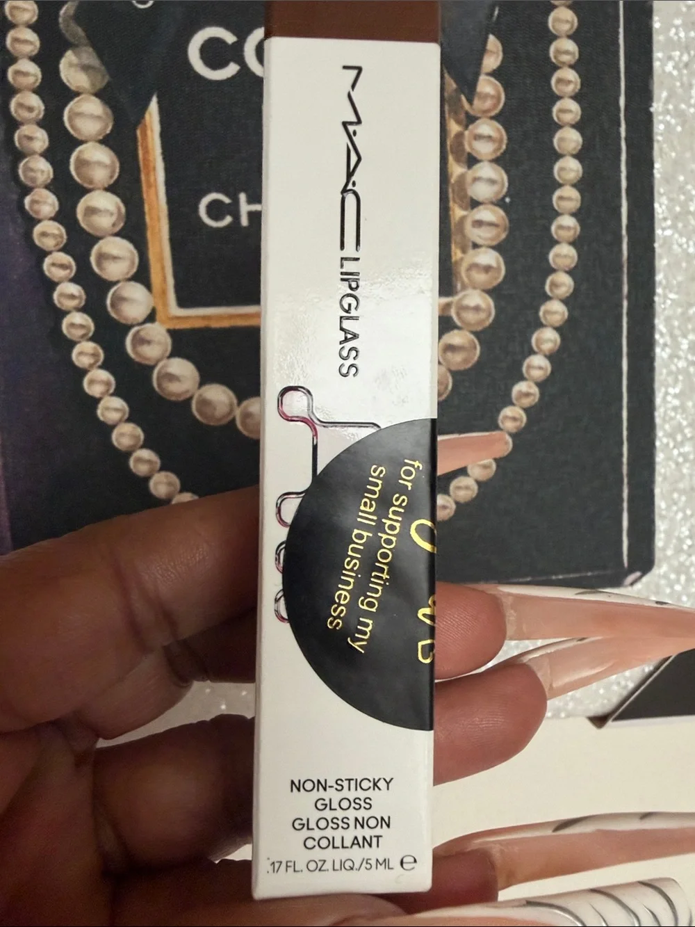 MAC Quality Lipglass High-Shine Lip Gloss — Deep Chocolate Brown